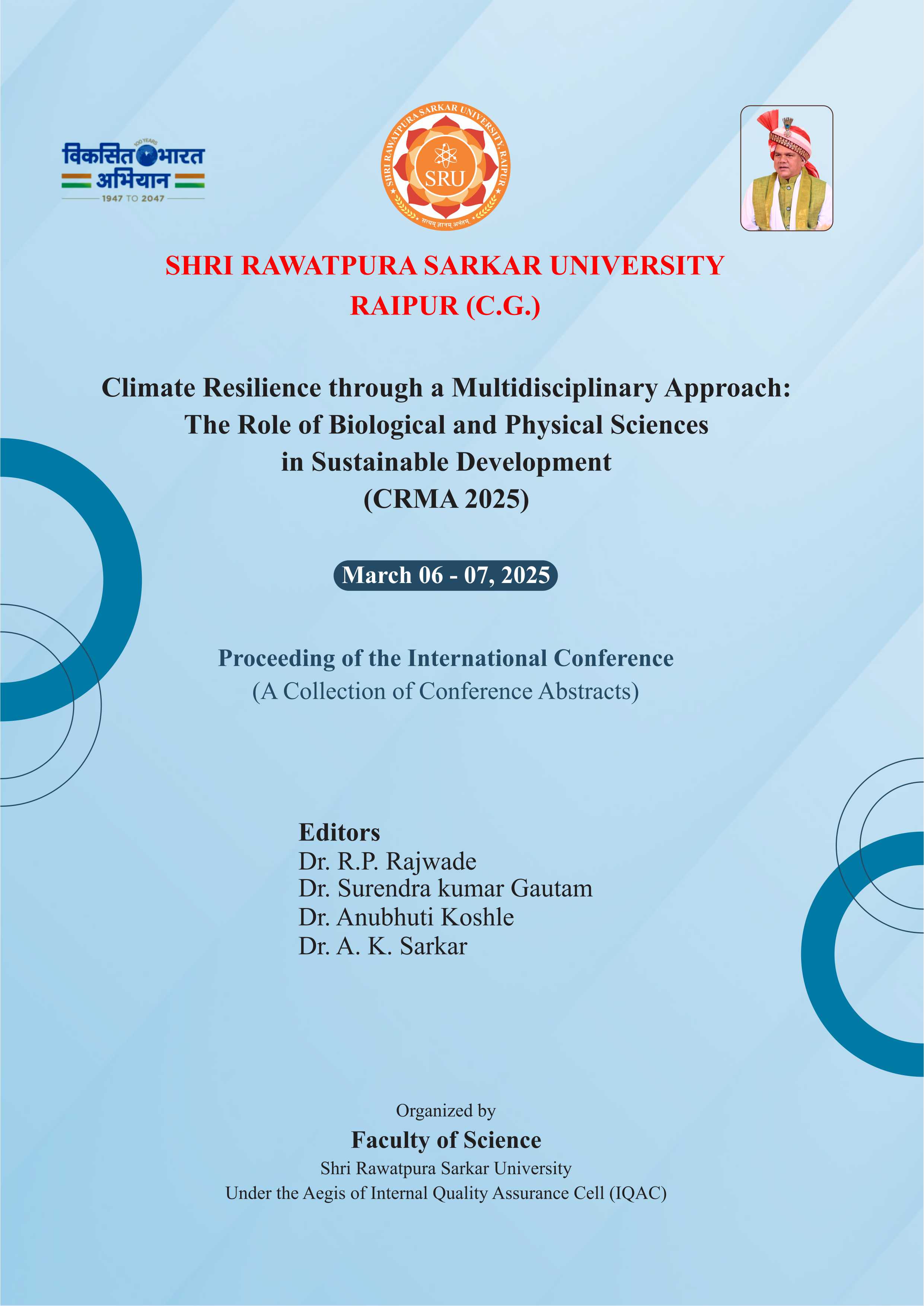Climate Resilience through a Multidisciplinary Approach: The Role of Biological and Physical Sciences in Sustainable Development (CRMA 2025)